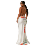 Fun blooms maxi dress