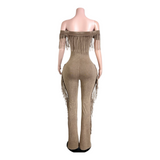 Fringe Shoulder Jumpsuit