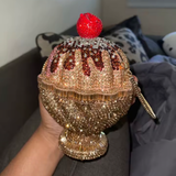 Birthday Girl Cupcake Shoulder Clutch Purse