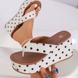 Polka Doll Platz Sandals