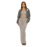 In The World Knit Skirt Set