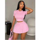 Preety Prep Skirt Set