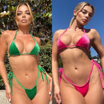 Velvet tie bikini