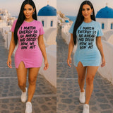 Match Energy T shirt dress