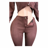Suede Authority Capri Set