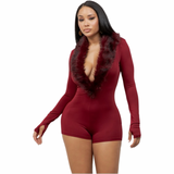 Fur The Night Luxe Romper