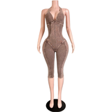 In Your Town Halter Capri Jumpsuit
