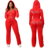 Spoiled Bling Velour Set