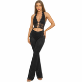 After Dark Lace Halter Set