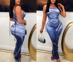 Water effect maxi dress