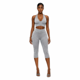 Body Language Lace Up Capri Set