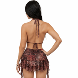 Wild Temptation Ruffle Mini Dress