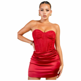 Laced Temptation Corset Mini Dress