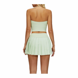 Halter Tennis Skirt Set