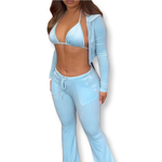 Sweetheart velour 3pc tracksuit
