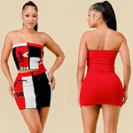 Jaded knit skirt set