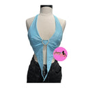 Lovely metallic halter top