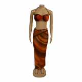 Sunset Vibes Beaded Skirt Set
