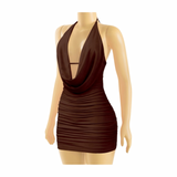 A Fun Night Halter Dress