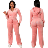 Spoiled Bling Velour Set