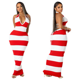 Paradise Striped Maxi Dress