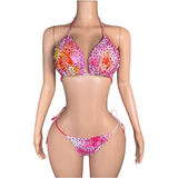 Pink Paradise Rhinestone Bikini