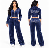 Spoiled Bling Velour Set