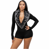 Fur The Night Luxe Romper