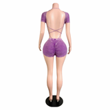 Mineral Glow Cutout Shorts Set
