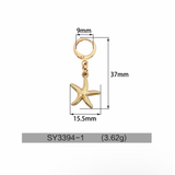 Preety Golden Starfish Bikini Charm