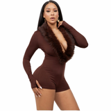 Fur The Night Luxe Romper