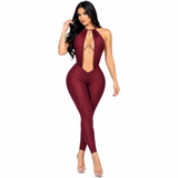 Midnight Temptation Rhinestone Jumpsuit