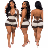 Preety Sweetheart Lace Up Romper