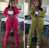 Whatever I like stacked sweatsuit