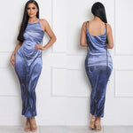 Water effect maxi dress