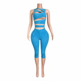 Hour Glass Capri Jumpsuit
