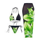 Pretty in Flowers bikini w/skirt set
