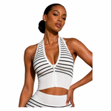 Stripe Mode Zip Front Set