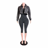 City Girl Layered Capri Set