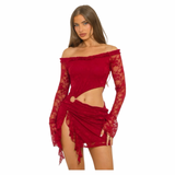 Sweet Temptation Lace Mini Dress