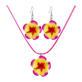 Hawaiian Plumeria Jewelry Set