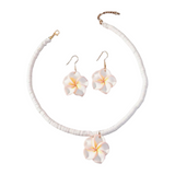 Hawaiian Plumeria Jewelry Set