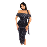 Polka Muse Dress & Scarf Set