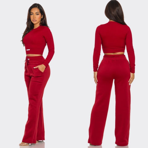 Cutie patootie pants set - long sleeve
