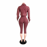 City Girl Layered Capri Set