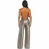 Liquid Luxe Metallic Jumpsuit