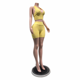 Sunlit Sculpt Halter Set