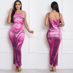 Water effect maxi dress
