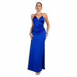 Grand Entrance Satin Maxi Dress