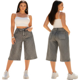 Preety drip denim Jorts
